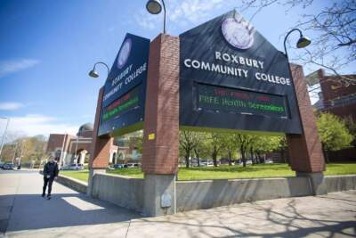 Roxbury Community College on Columbus Avenue in Boston. (Jesse Costa/WBUR)