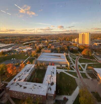 The University of Massachusetts Amherst campus. (Ella Adams/SHNS)