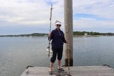 Susan Scott has been volunteering to collect water samples for the Buzzards Bay Coalition for five years.(Eve Zuckoff/CAI)