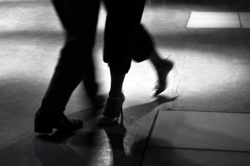 A couple does the tango in a ballroom. (Getty Images)