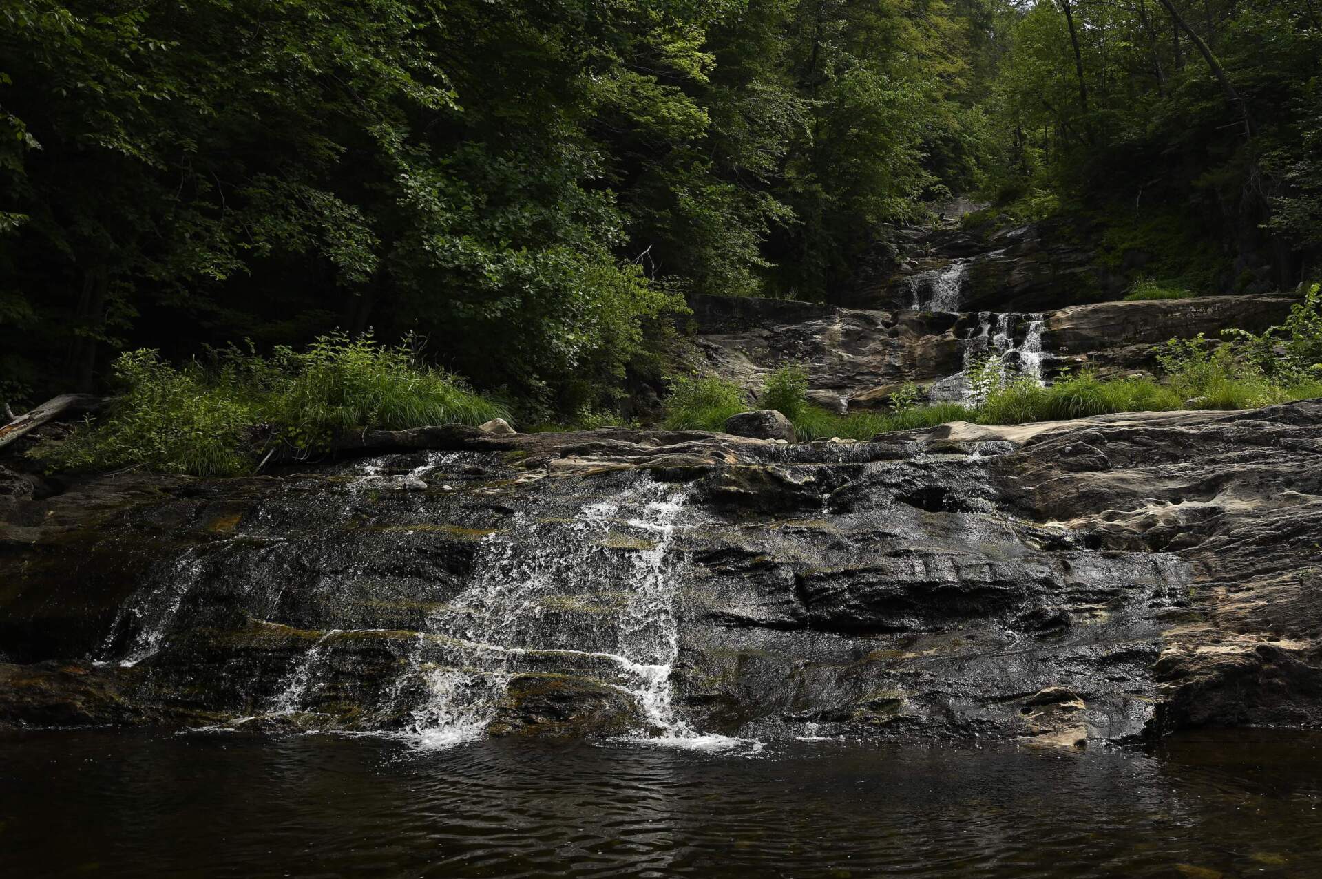 Kent Falls in Cornwall, Connecticut July 22, 2022. (Joe Amon/Connecticut Public)