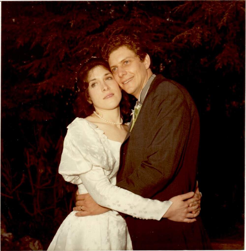 The author and her husband on their wedding day in 1984. (Courtesy Molly M. Schpero)