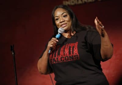 INDIANAPOLIS, INDIANA - JULY 28: Comedian Ms Pat performs at Morty's Comedy Joint in Indianapolis, Indiana July 28, 2017. (Photo by Chris Bergin for The Washington Post)