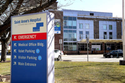 St. Anne's Hospital in Fall River, a Steward-owned hospital, on March 8. (John Tlumacki/The Boston Globe via Getty Images)